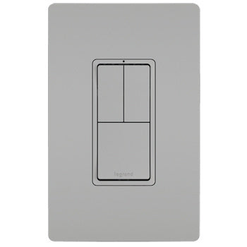 Triple Rocker Decora Switches Combination Device Matte Gray Finish