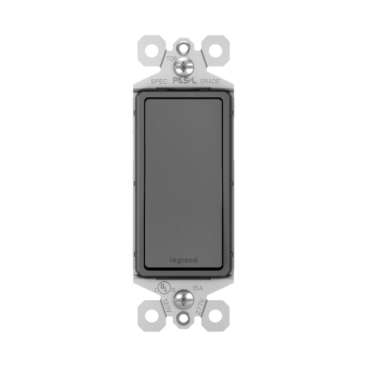 3-Way Decora Switch Matte Black Finish