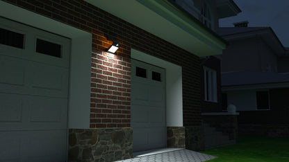1.5W Led Solar Wall Motion Sensor 4000K Front Light 3000K Back Light