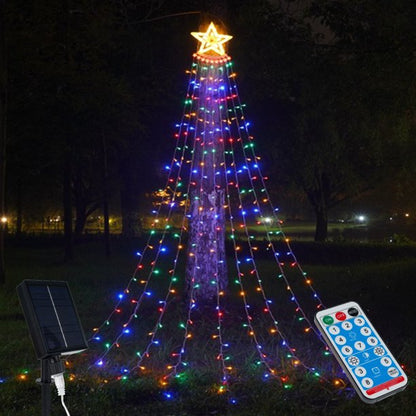 Solar 350LED Christmas Tree Lamp RGB