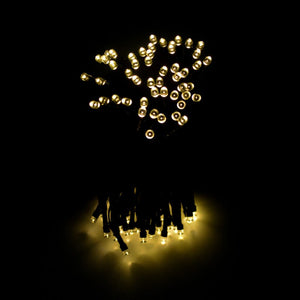 SOLAR LED WARM WHITE CHRISTMAS OUTDOOR STRING LIGHTS 170FT / 500 LEDS