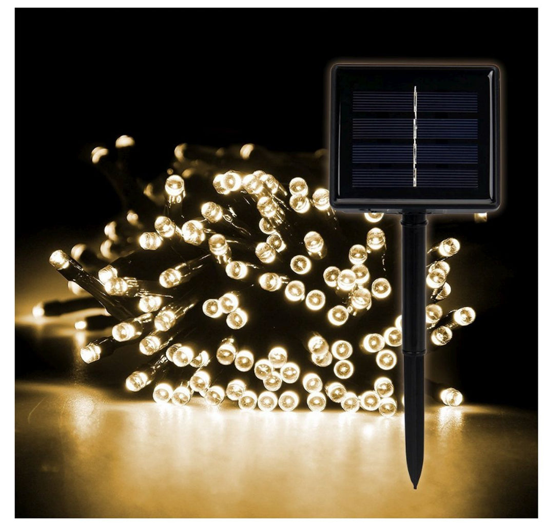 SOLAR LED WARM WHITE CHRISTMAS OUTDOOR STRING LIGHTS 170FT / 500 LEDS