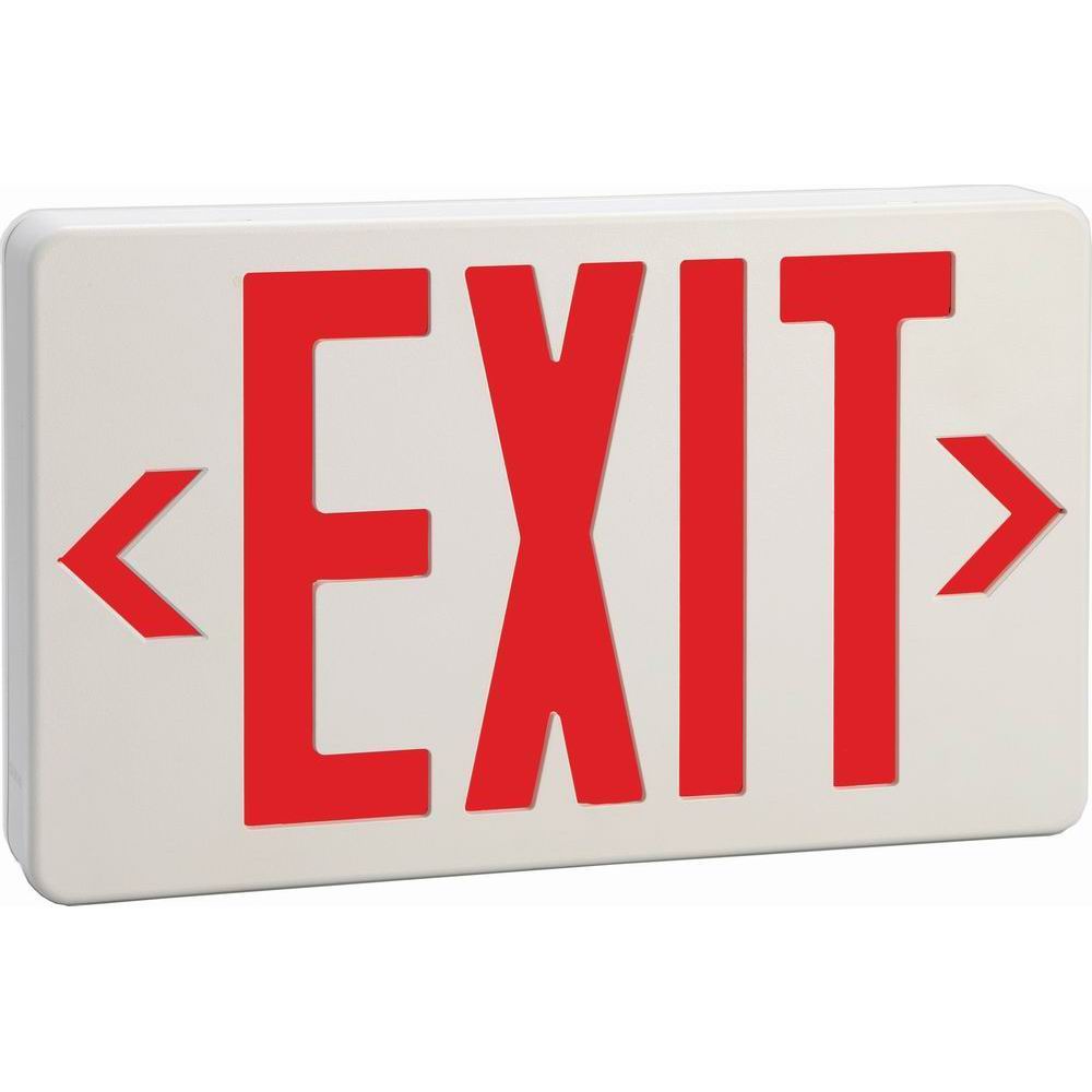 UNIVERSAL LED EXIT SIGN RED W/ POWER PACK #60761