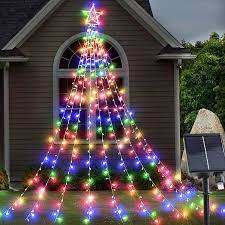 Solar 350LED Christmas Tree Lamp RGB