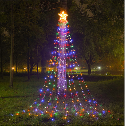 Solar 350LED Christmas Tree Lamp RGB