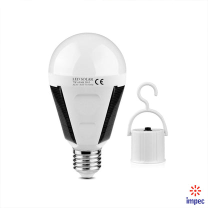 7W Led Solar Smart Rechargable Light Bulb E27 6000K