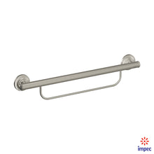 MOEN HOME CARE GRAB BAR BRUSHED NICKEL 24" WITH TOWEL BAR #LR2350DBN