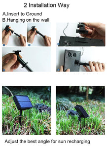 LED SOLAR RGB WATER DROP STRING LIGHTS 56 FT / 100 LEDS