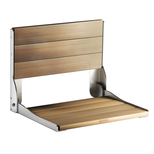 Moen Home Care Teak Folding Shower Seat #DN7110